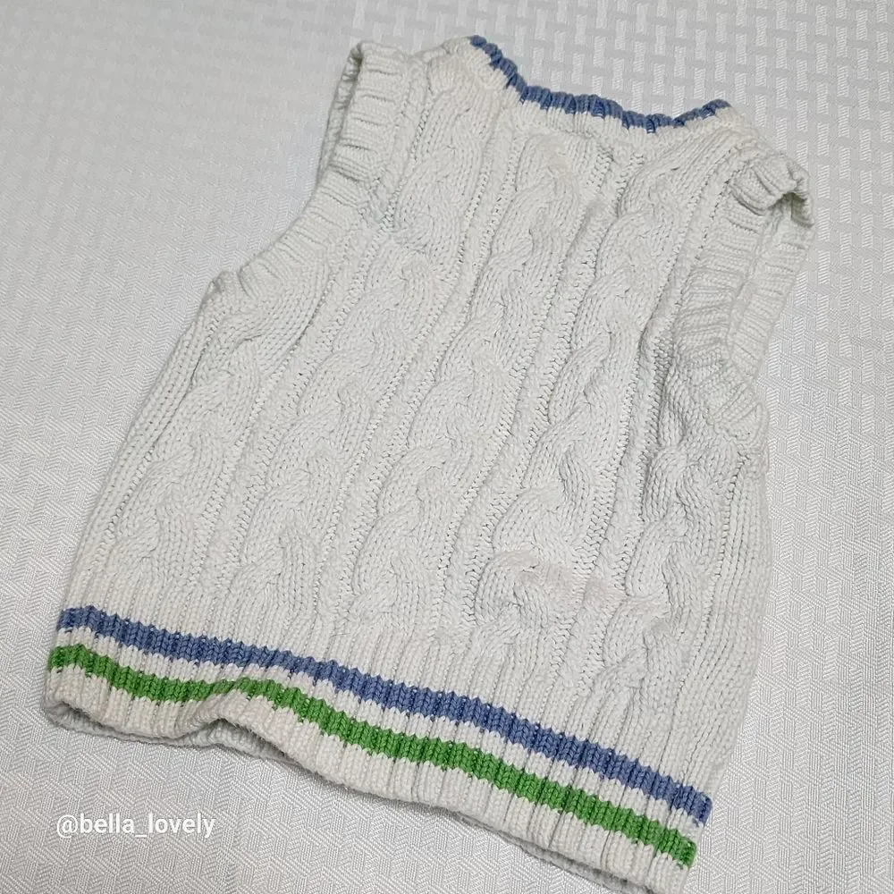 🏖 3-6 Months Adorable Bay Infant Knitted Sweater Vest Baby Gap